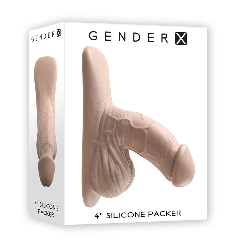 Gender X 4'' SILICONE PACKER LIGHT - Flesh 10 cm Packer - Hush Store Sydney 