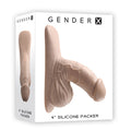 Gender X 4'' SILICONE PACKER LIGHT - Flesh 10 cm Packer - Hush Store Sydney 