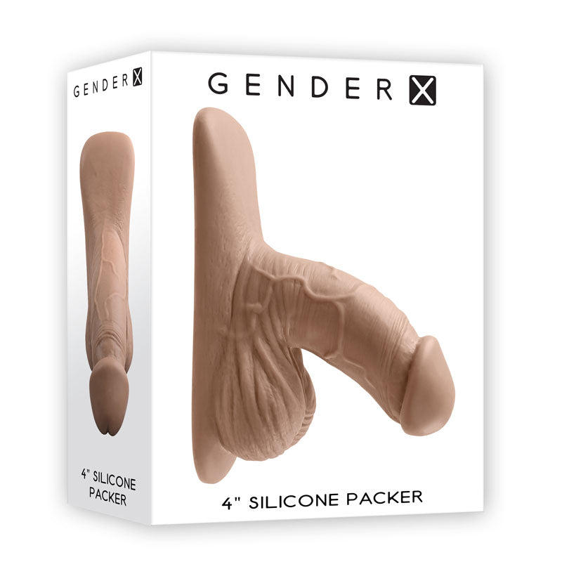 Gender X 4'' SILICONE PACKER MEDIUM - Tan 10 cm Packer - Hush Store Sydney 