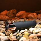 Gender X THE GOLD STANDARD - Black/Rose Gold 10 cm USB Rechargeable Bullet - Hush Store Sydney 