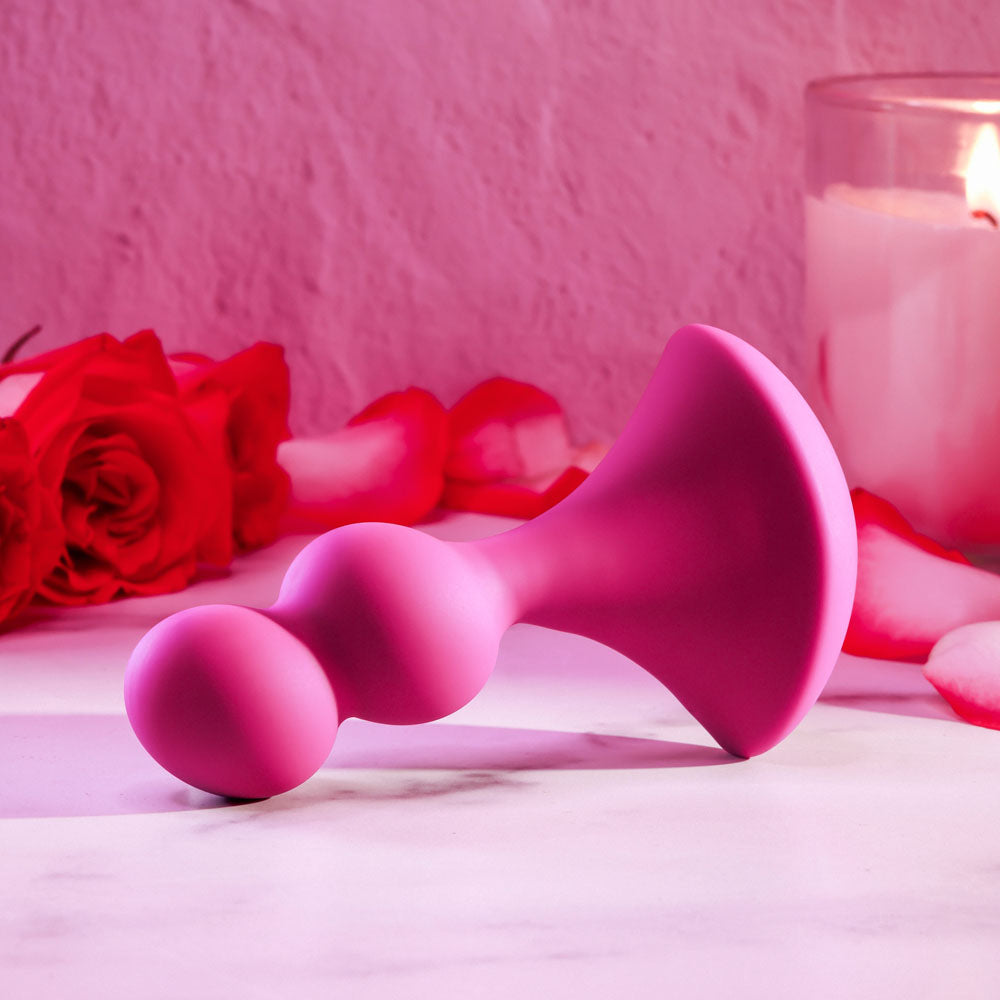 Gender X BALL GAME - Pink 13.5 cm USB Rechargeable Vibrating Butt Plug - Hush Store Sydney 