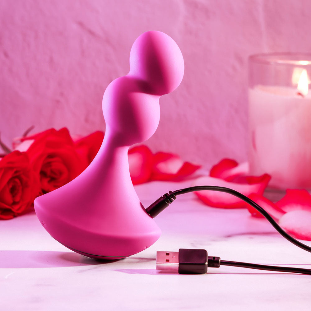 Gender X BALL GAME - Pink 13.5 cm USB Rechargeable Vibrating Butt Plug - Hush Store Sydney 