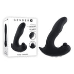 Gender X MAD TAPPER - Black USB Rechargeable Double Tapping Vibrating Massager - Hush Store Sydney 