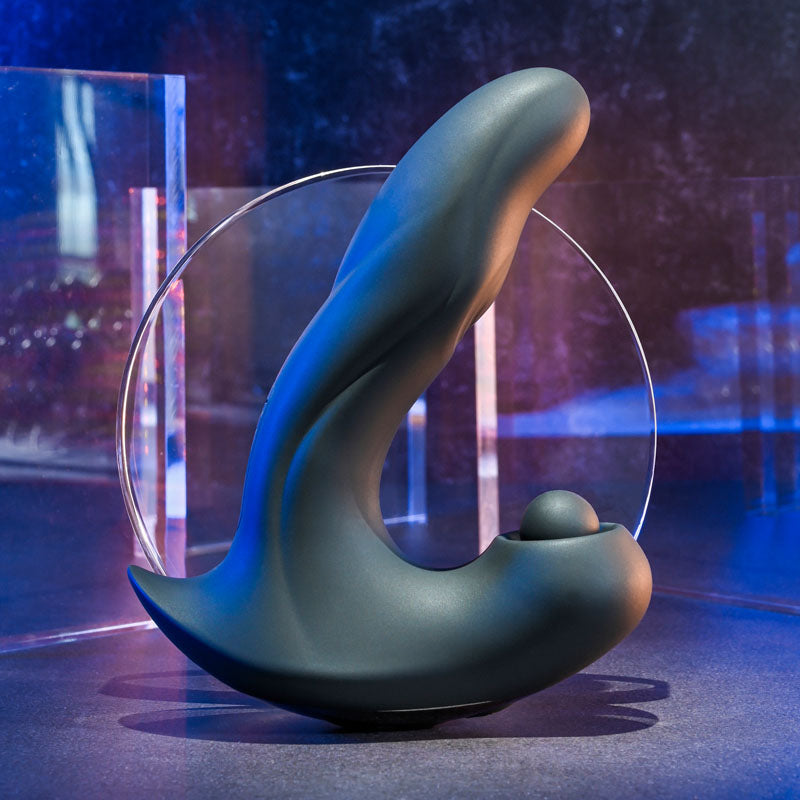 Gender X MAD TAPPER - Black USB Rechargeable Double Tapping Vibrating Massager - Hush Store Sydney 