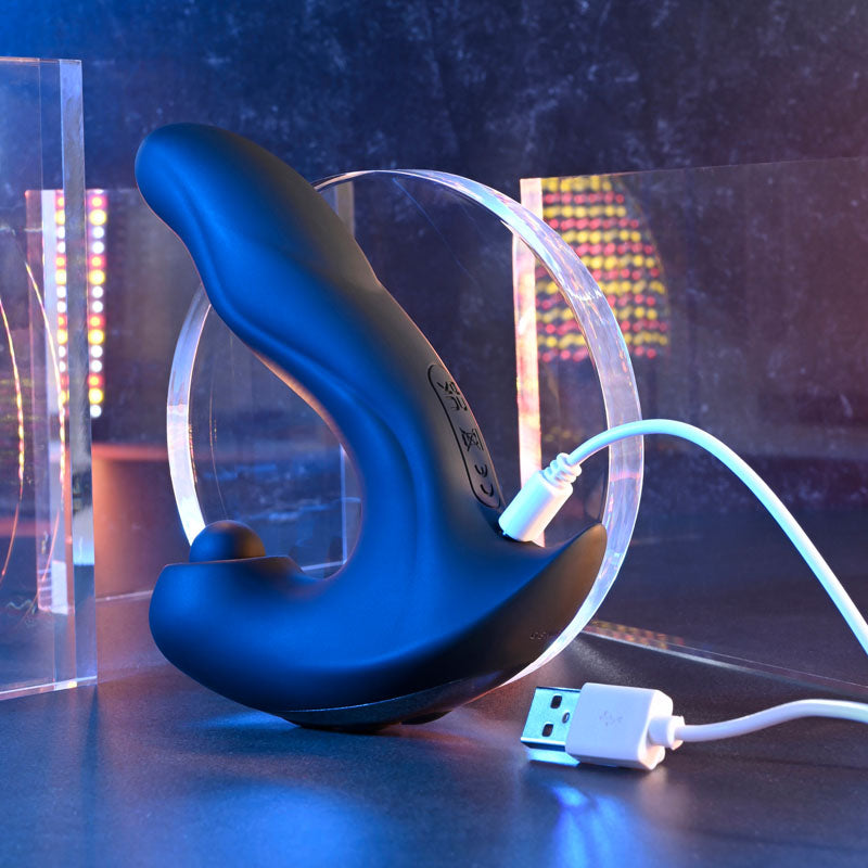 Gender X MAD TAPPER - Black USB Rechargeable Double Tapping Vibrating Massager - Hush Store Sydney 