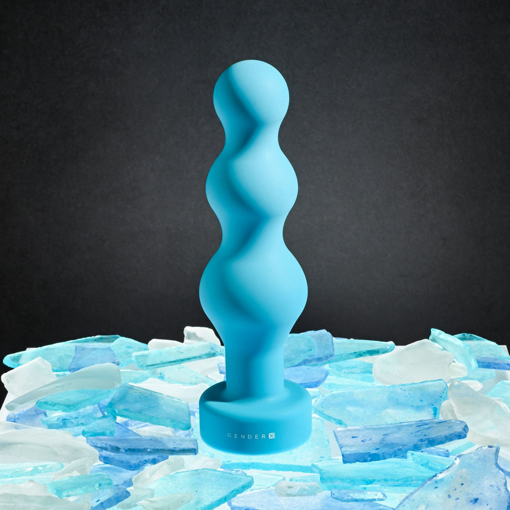 Gender X PLUGGED UP - Blue 13.6 cm USB Rechargeable Butt Plug - Hush Store Sydney 