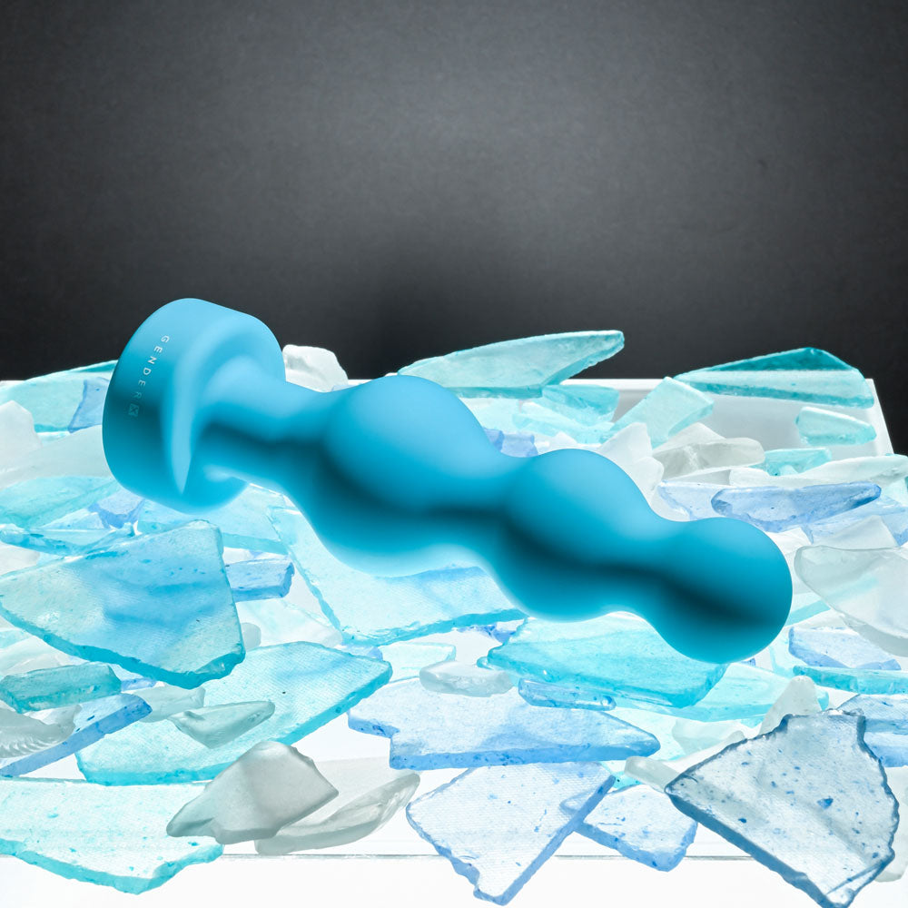 Gender X PLUGGED UP - Blue 13.6 cm USB Rechargeable Butt Plug - Hush Store Sydney 