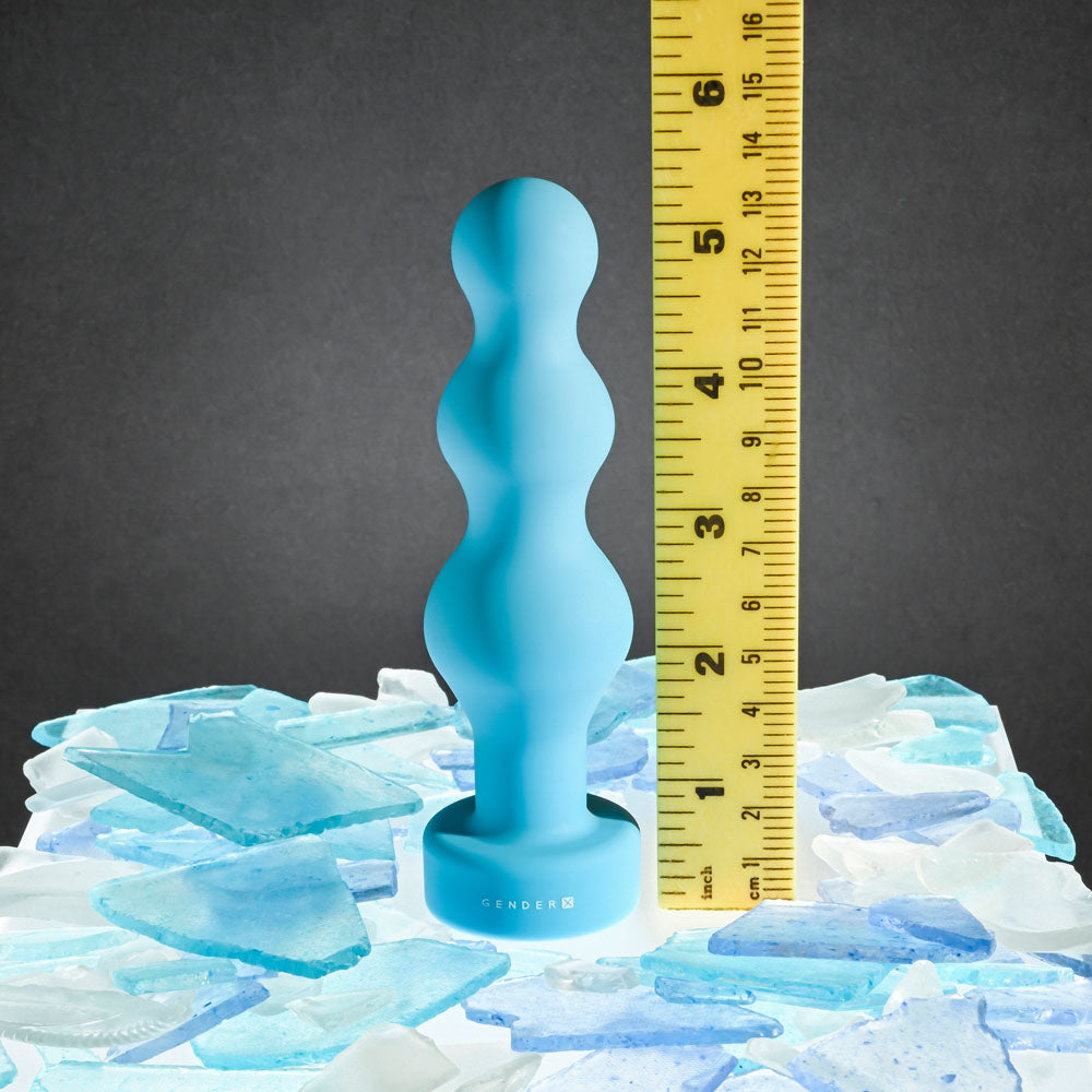 Gender X PLUGGED UP - Blue 13.6 cm USB Rechargeable Butt Plug - Hush Store Sydney 