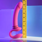 Gender X SHARING IS CARING - Pink 21.9 cm USB Rechargeable Strapless Strap-On - Hush Store Sydney 