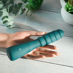 Gender X SCORPION - Green 21.2 cm USB Rechargeable Vibrator - Hush Store Sydney 