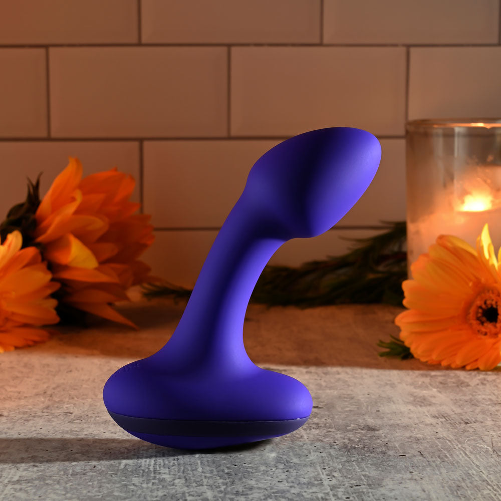 Gender X ANYBODYS PLUG - Blue 11.4 cm USB Rechargeable Vibrating Butt Plug - Hush Store Sydney 