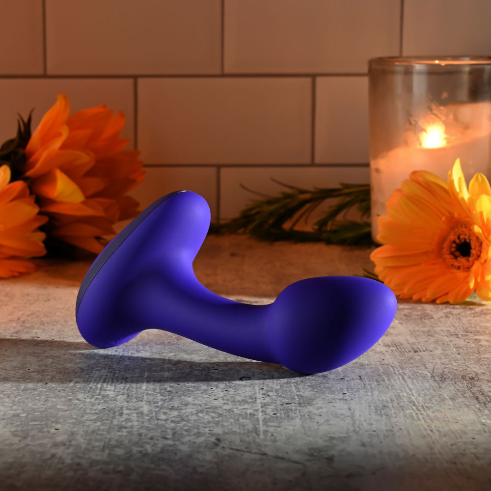 Gender X ANYBODYS PLUG - Blue 11.4 cm USB Rechargeable Vibrating Butt Plug - Hush Store Sydney 