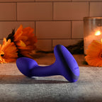 Gender X ANYBODYS PLUG - Blue 11.4 cm USB Rechargeable Vibrating Butt Plug - Hush Store Sydney 