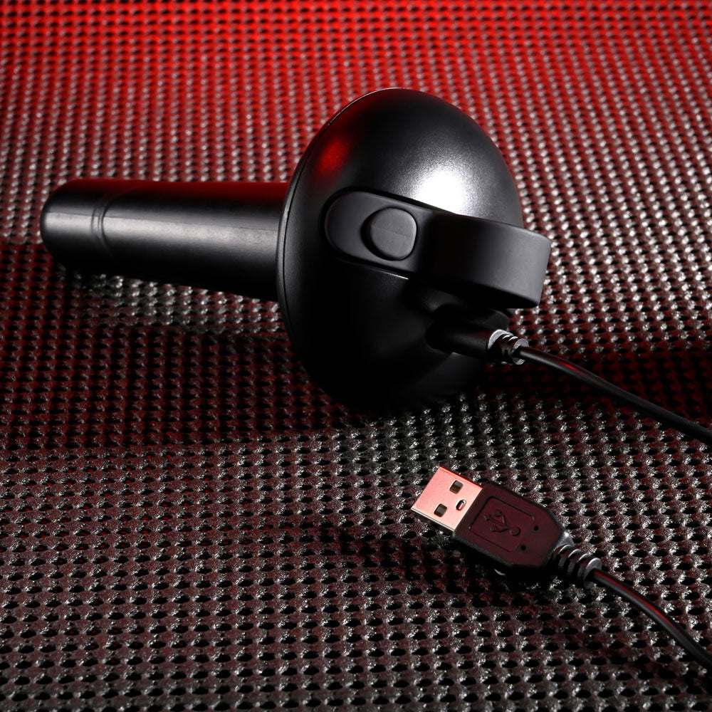 Gender X ECHO - Black 15.3 cm USB Rechargeable Butt Plug - Hush Store Sydney 
