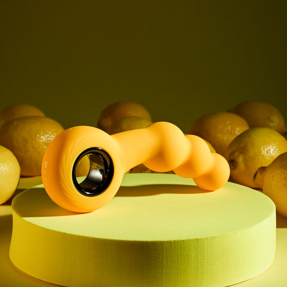 Gender X BUMBLE - Yellow 14.9 cm USB Rechargeable Butt Plug - Hush Store Sydney 