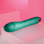 Gender X PIROUETTE - Green 20.6 cm USB Rechargeable Vibrator - Hush Store Sydney 