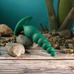 Gender X THE RATTLER - Green 17 cm USB Rechargeable Vibrating and Twirling Anal Plug - Hush Store Sydney 