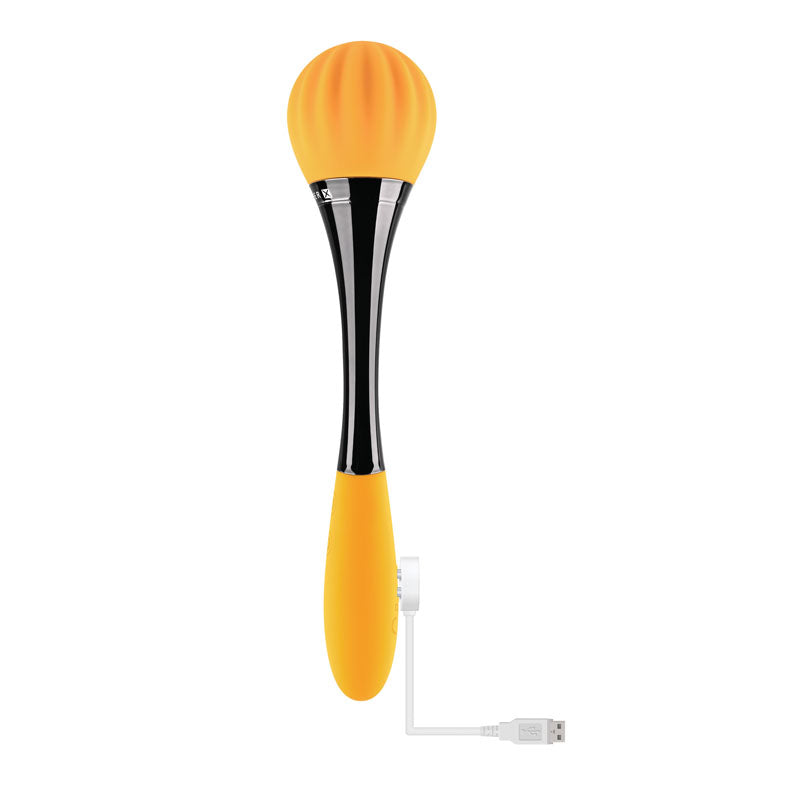 Gender X SUNFLOWER - Yellow 20 cm USB Rechargeable Massage Wand - Hush Store Sydney 