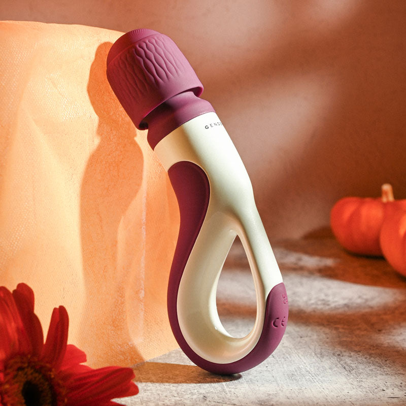 Gender X HANDLE IT - Purple/White USB Rechargeable Massager Wand - Hush Store Sydney 