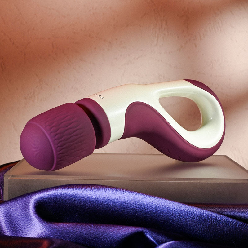 Gender X HANDLE IT - Purple/White USB Rechargeable Massager Wand - Hush Store Sydney 