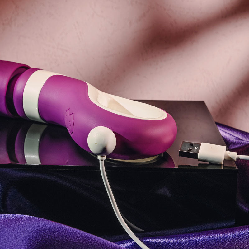 Gender X HANDLE IT - Purple/White USB Rechargeable Massager Wand - Hush Store Sydney 