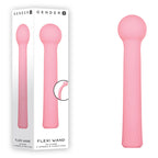 Gender X FLEXI WAND - Pink 16.6 cm USB Rechargeable Vibrator - Hush Store Sydney 