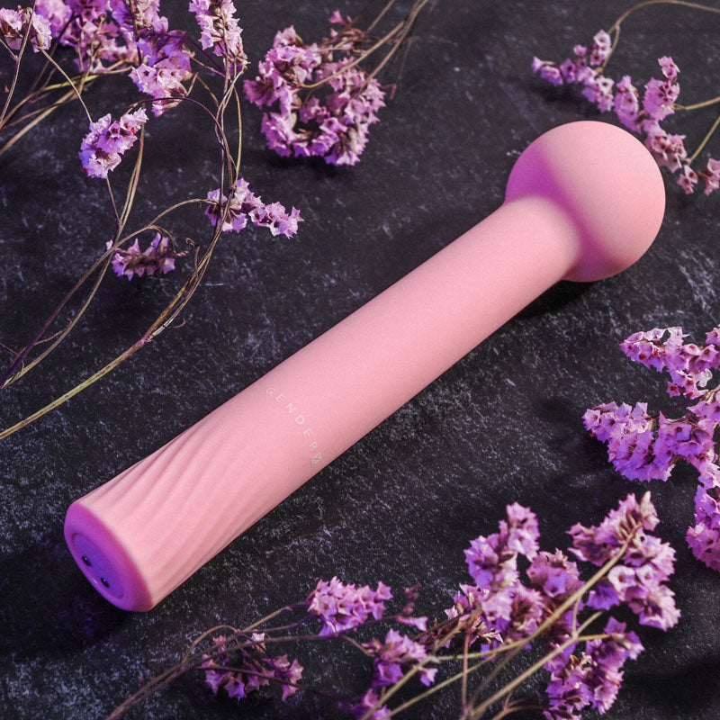 Gender X FLEXI WAND - Pink 16.6 cm USB Rechargeable Vibrator - Hush Store Sydney 