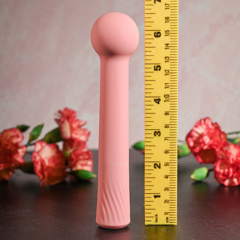 Gender X FLEXI WAND - Pink 16.6 cm USB Rechargeable Vibrator - Hush Store Sydney 