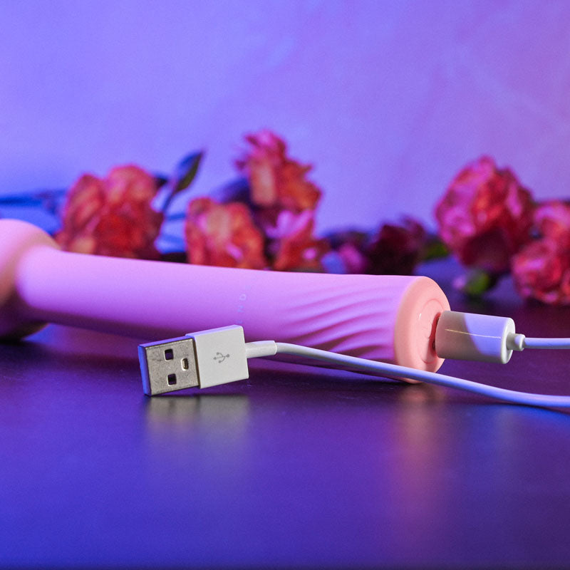 Gender X FLEXI WAND - Pink 16.6 cm USB Rechargeable Vibrator - Hush Store Sydney 