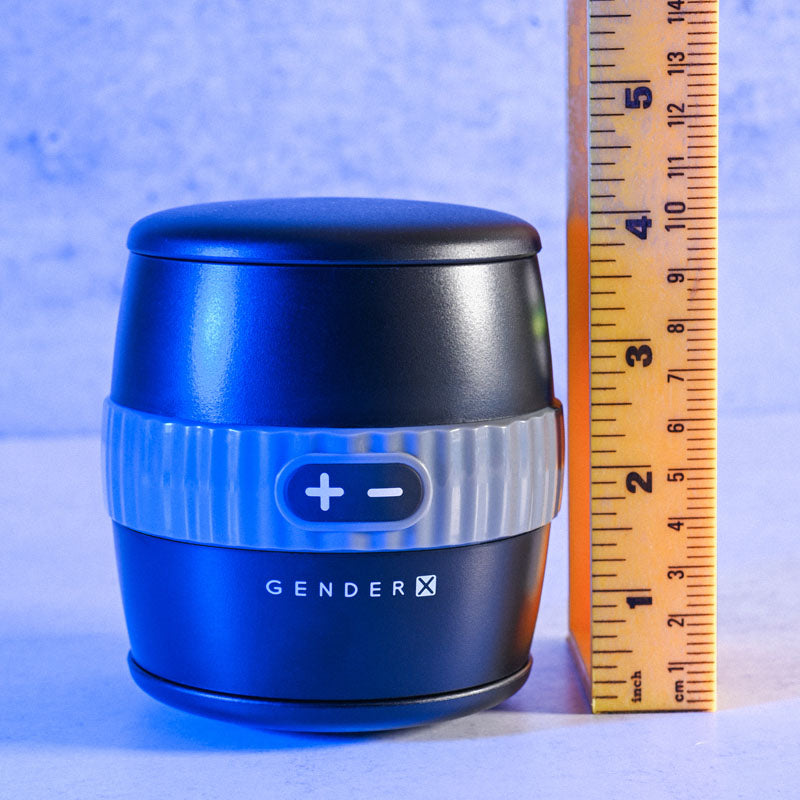 Gender X BARREL OF FUN - Black USB Rechargeable Stroker - Hush Store Sydney 