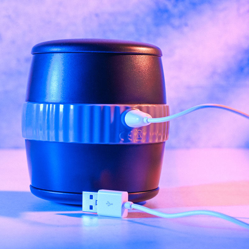 Gender X BARREL OF FUN - Black USB Rechargeable Stroker - Hush Store Sydney 