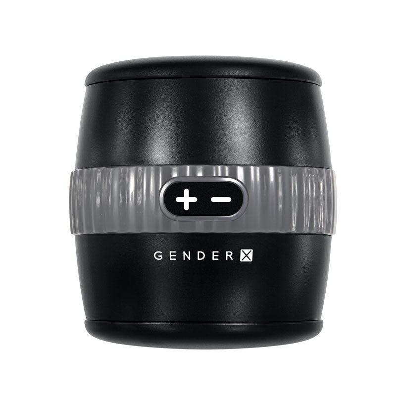Gender X BARREL OF FUN - Black USB Rechargeable Stroker - Hush Store Sydney 