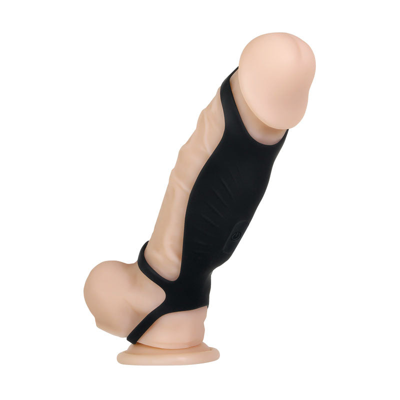 Gender X ROCKETEER - Black USB Rechargeable Vibrating Penis Sleeve - Hush Store Sydney 