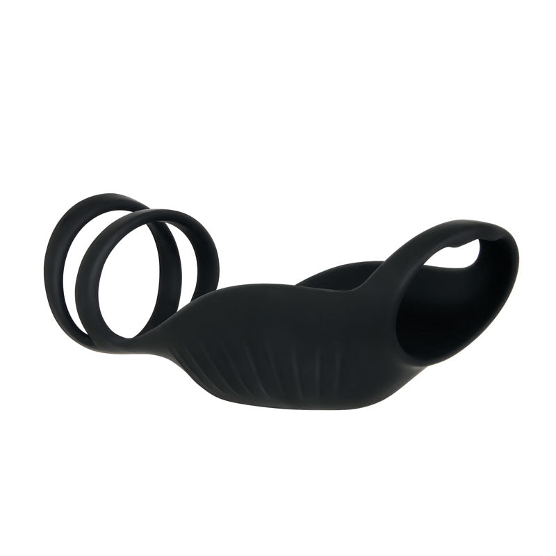 Gender X ROCKETEER - Black USB Rechargeable Vibrating Penis Sleeve - Hush Store Sydney 