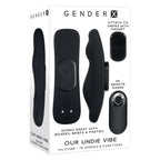 Gender X OUR UNDIE VIBE - Black USB Rechargeable Panty Vibe - Hush Store Sydney 