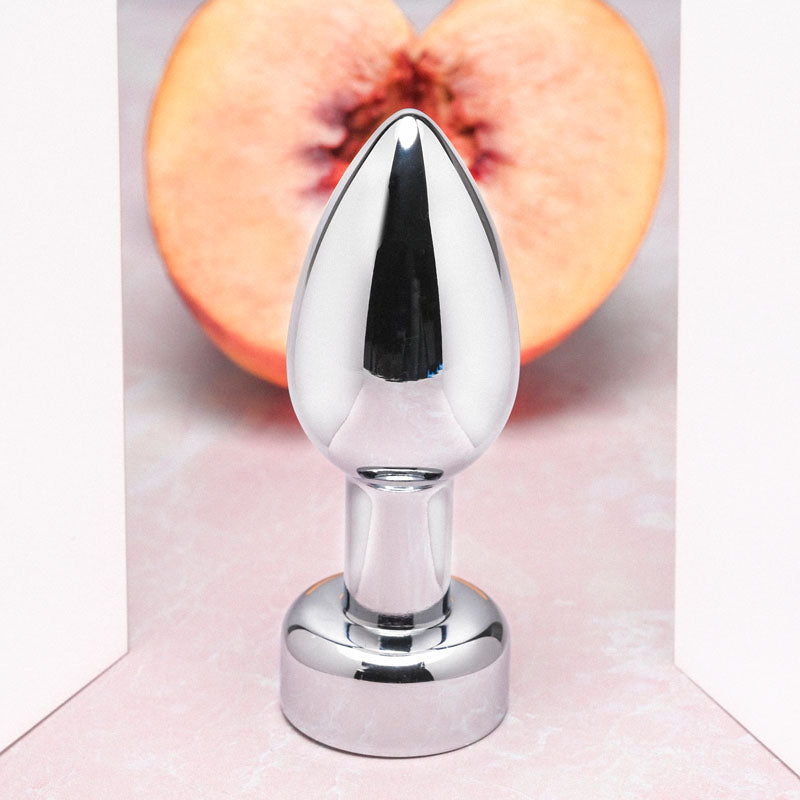 Gender X ROCKIN' METAL PLUG - Metallic 9.3 cm USB Rechargeable Butt Plug - Hush Store Sydney 