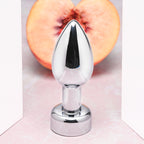 Gender X ROCKIN' METAL PLUG - Metallic 9.3 cm USB Rechargeable Butt Plug - Hush Store Sydney 