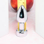 Gender X ROCKIN' METAL PLUG - Metallic 9.3 cm USB Rechargeable Butt Plug - Hush Store Sydney 