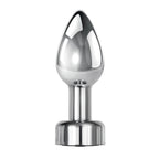 Gender X ROCKIN' METAL PLUG - Metallic 9.3 cm USB Rechargeable Butt Plug - Hush Store Sydney 