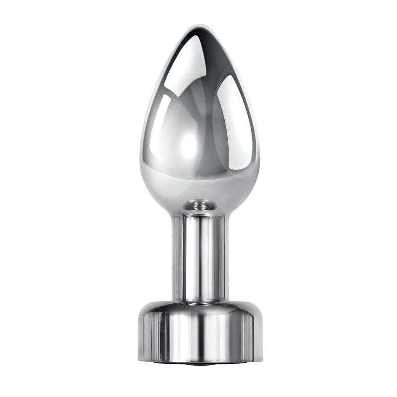 Gender X ROCKIN' METAL PLUG - Metallic 9.3 cm USB Rechargeable Butt Plug - Hush Store Sydney 