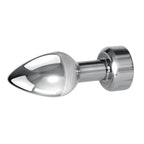 Gender X ROCKIN' METAL PLUG - Metallic 9.3 cm USB Rechargeable Butt Plug - Hush Store Sydney 