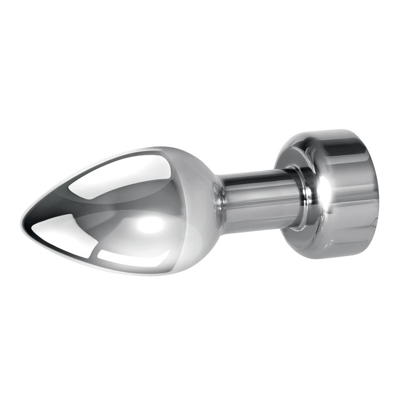 Gender X ROCKIN' METAL PLUG - Metallic 9.3 cm USB Rechargeable Butt Plug - Hush Store Sydney 
