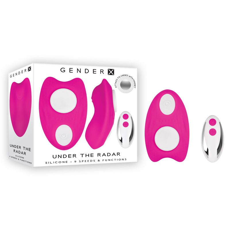 Gender X UNDER THE RADAR - Pink USB Rechargeable Panty Vibe - Hush Store Sydney 