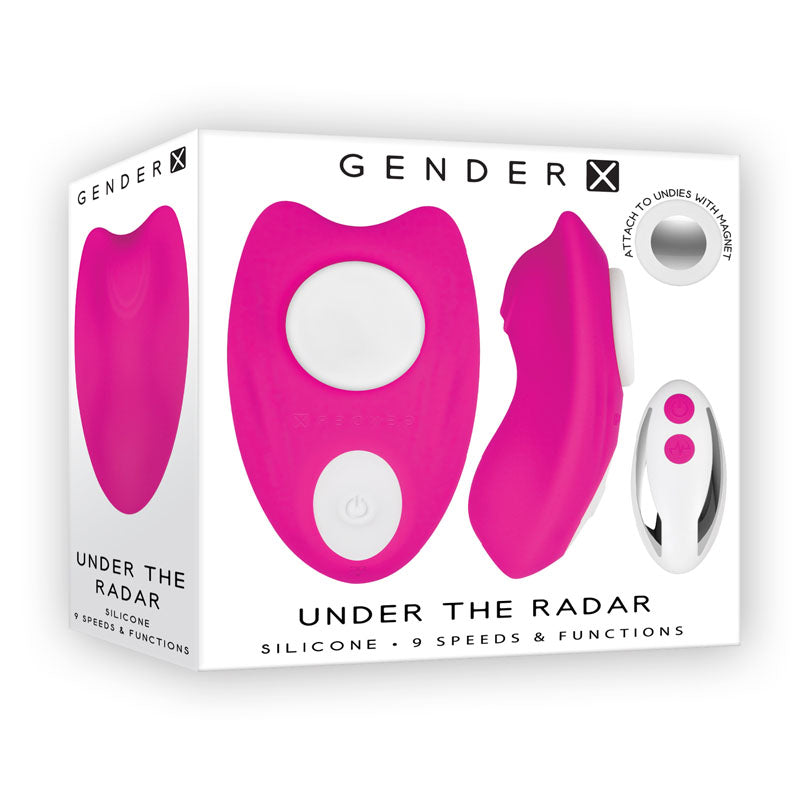 Gender X UNDER THE RADAR - Pink USB Rechargeable Panty Vibe - Hush Store Sydney 