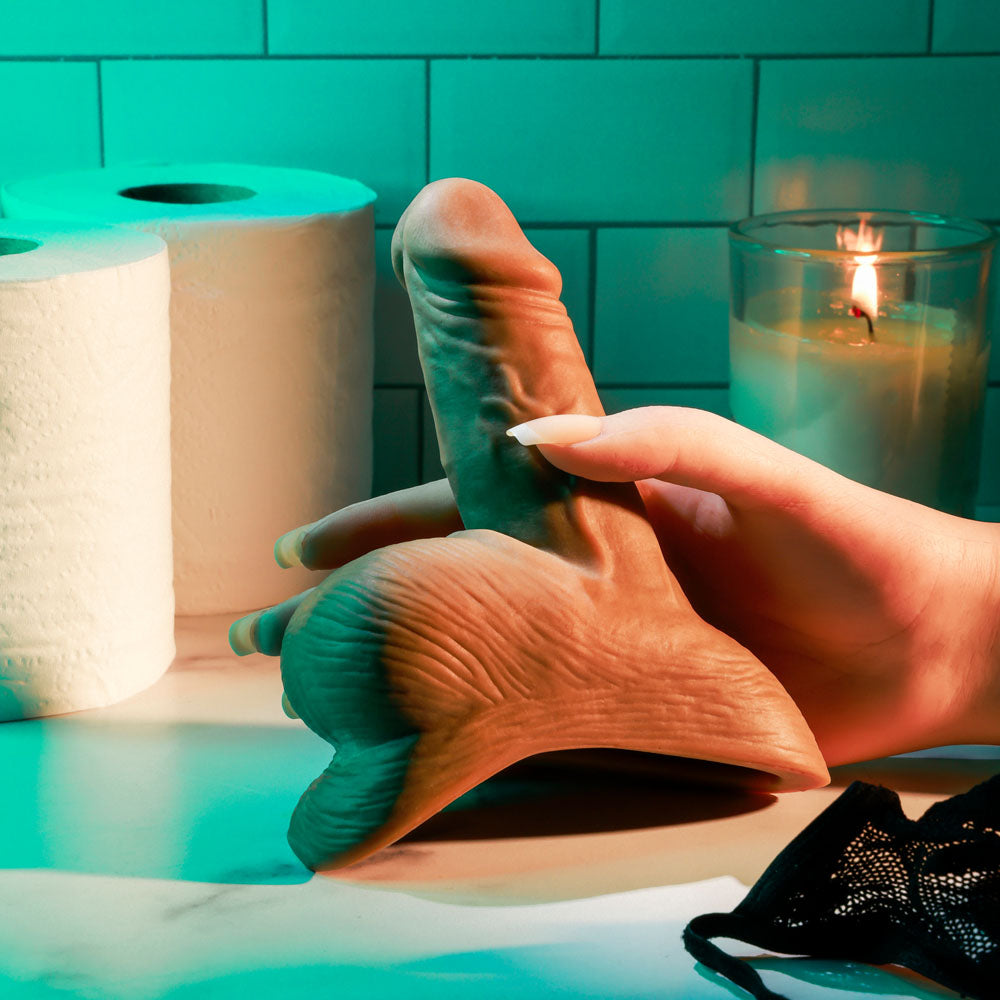 Gender X STAND TO PEE - Dark - Brown Realistic Stand-To-Pee Funnel - Hush Store Sydney 