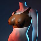 Gender X UNDERGARMENTS - PLATE C-CUP - Dark - Brown Wearable Breasts - C-Cup Size - Hush Store Sydney 