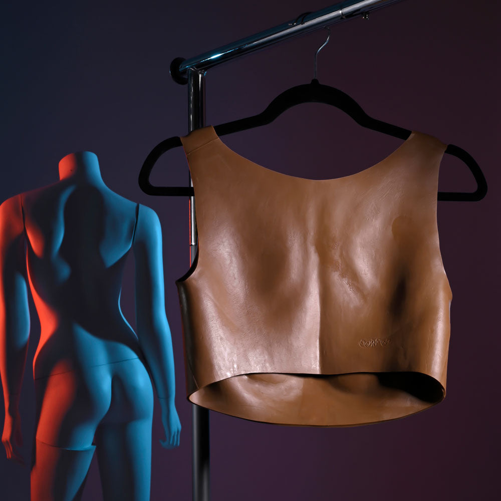 Gender X UNDERGARMENTS - PLATE C-CUP - Dark - Brown Wearable Breasts - C-Cup Size - Hush Store Sydney 