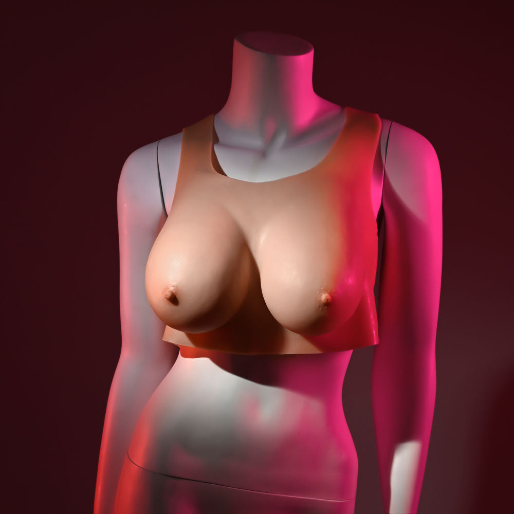 Gender X UNDERGARMENTS - PLATE D-CUP - Light - Flesh Wearable Breasts - D-Cup Size - Hush Store Sydney 