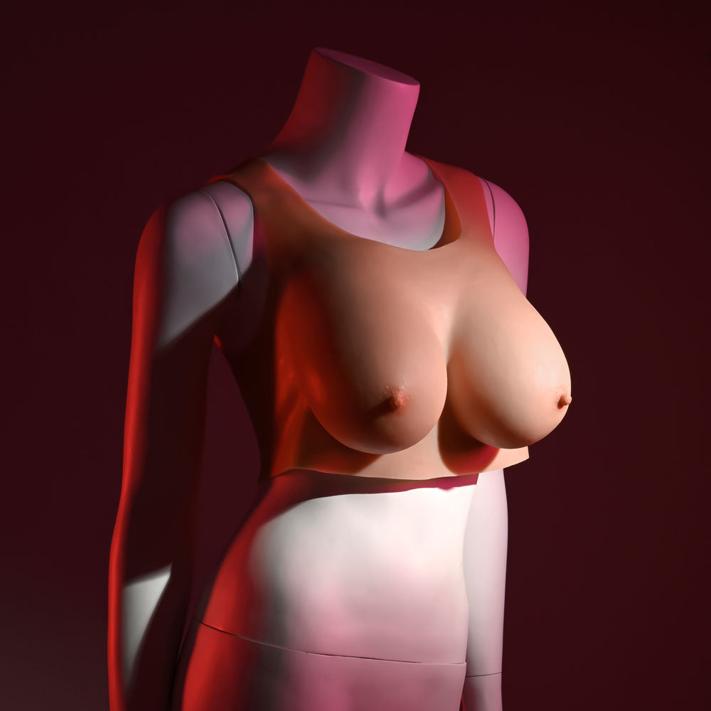 Gender X UNDERGARMENTS - PLATE D-CUP - Light - Flesh Wearable Breasts - D-Cup Size - Hush Store Sydney 
