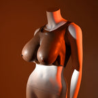 Gender X UNDERGARMENTS - PLATE E-CUP - Dark - Brown Wearable Breasts - E-Cup Size - Hush Store Sydney 